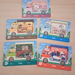 Nintendo Animal Crossing Amiibo Cards - Colorful Set